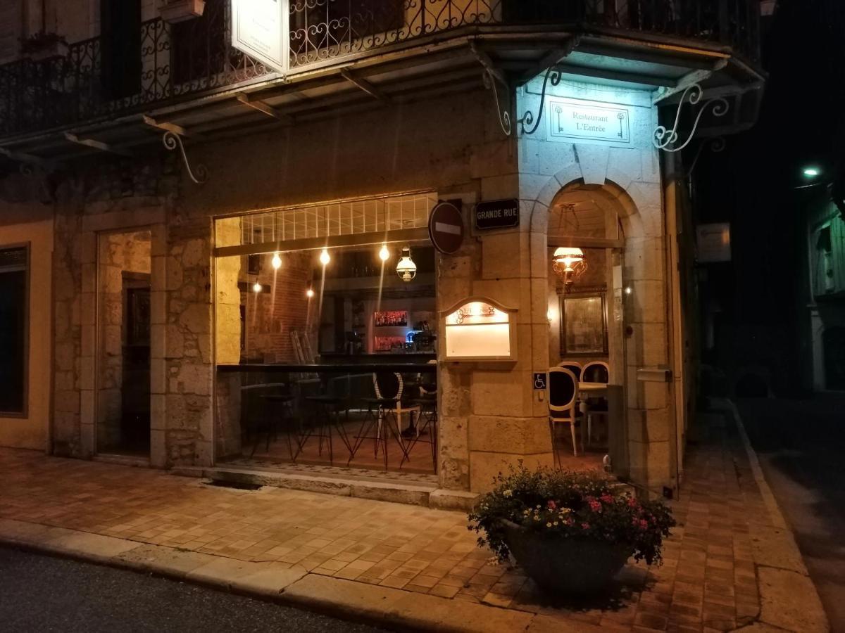 L'Entree Chambres D'Hotes Bar & Restaurant Castillonnès Exteriér fotografie